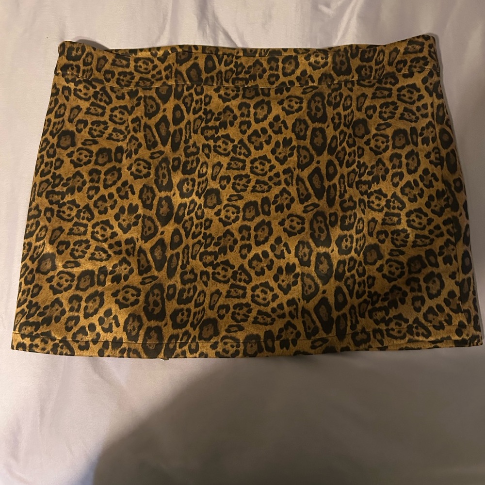 SHEIN Animal Print Mini Skirt plus 3X